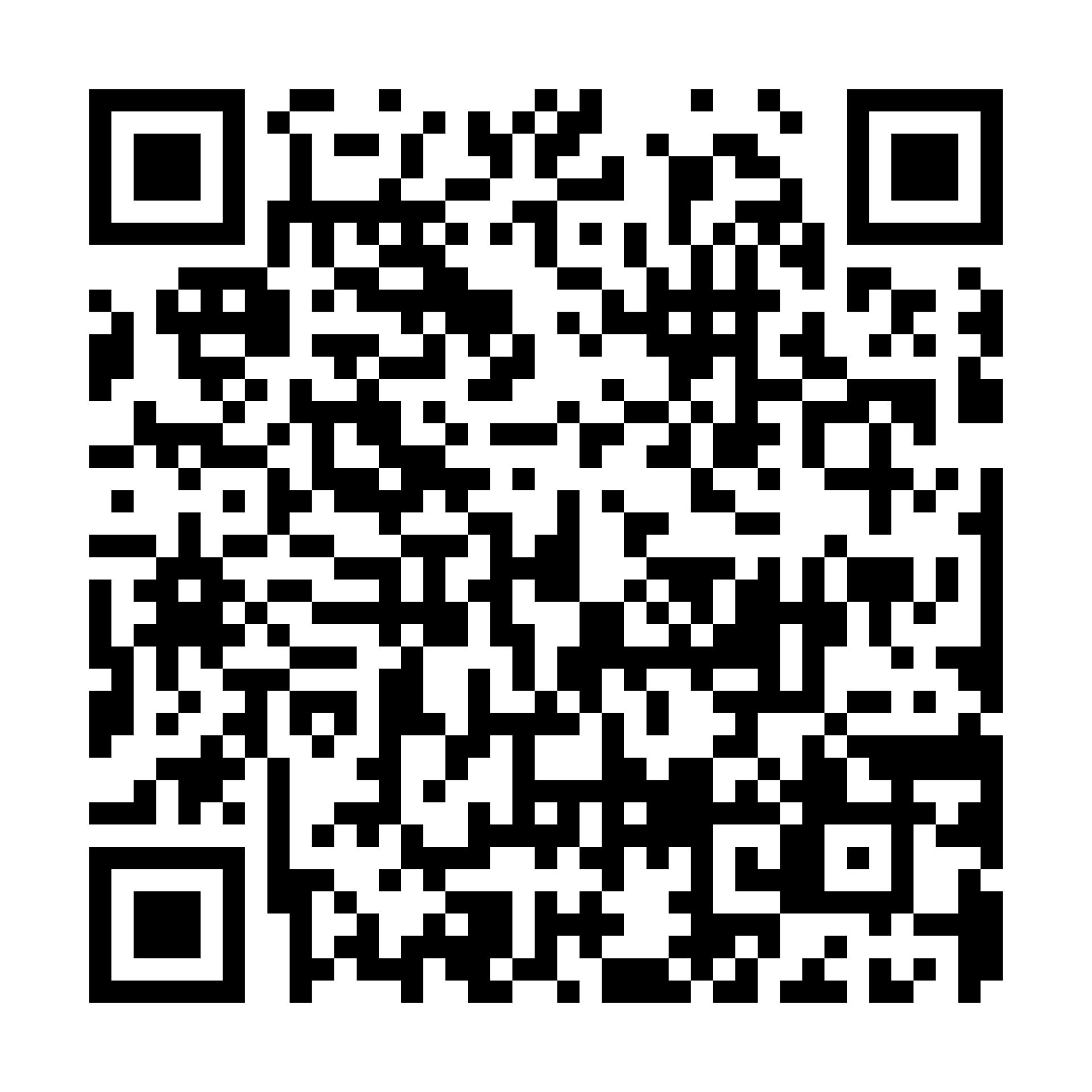 a qr code with a few black squares